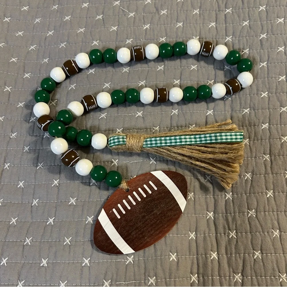 Football Wooden Home Decor (Set of 2)